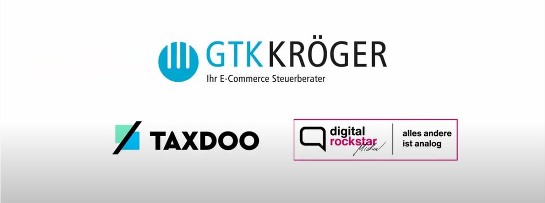 Logos der Brexitvideo-Teilnehmer GTK Kröger Steuerberater, Taxdoo und Michal Atug (digital Rockstar)