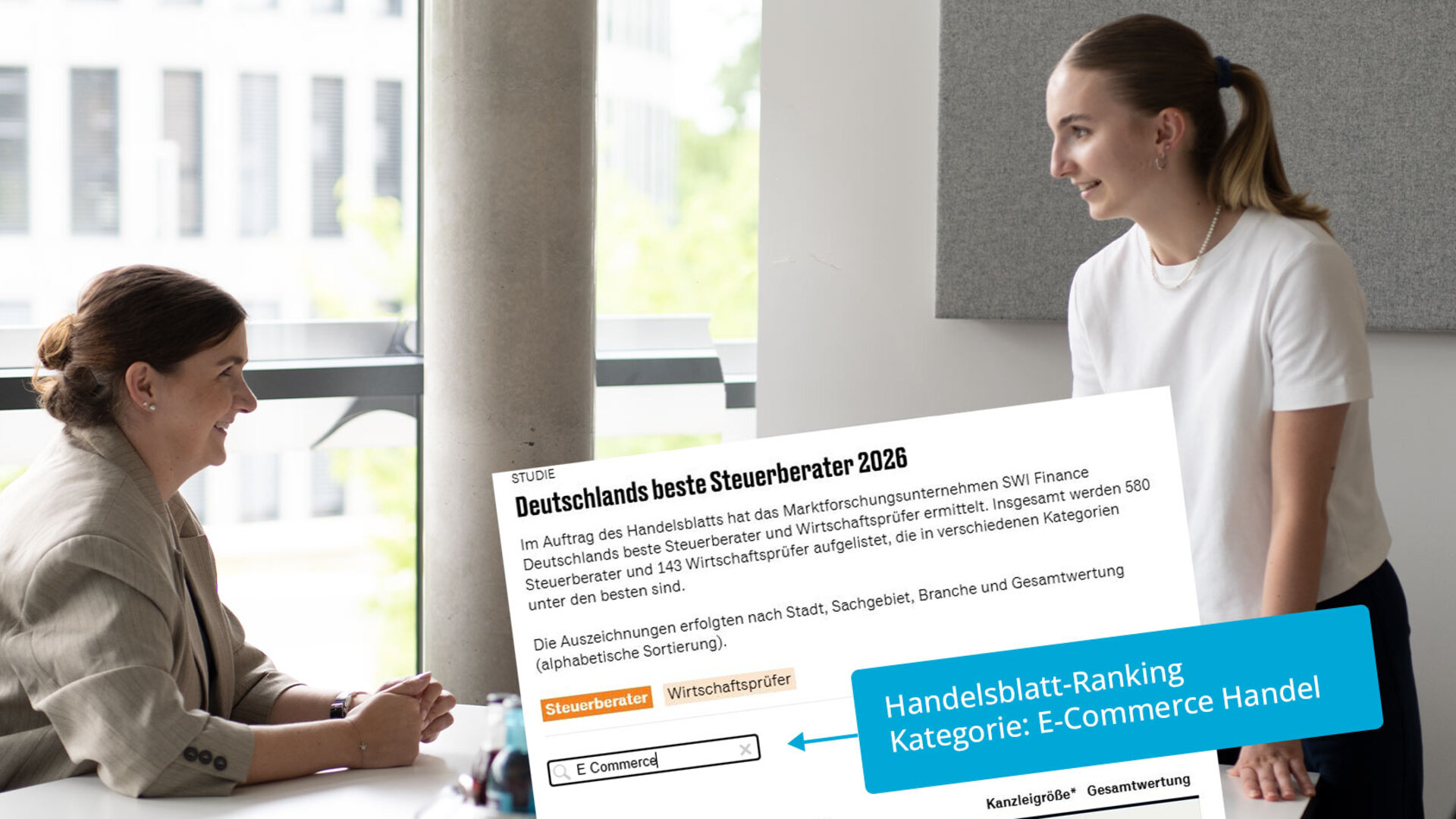 „Beste Steuerberater 2026“ Handelsblatt-Ranking: GTK Kröger ausgezeichnet