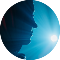 Beleuchtug: Profil im Gegenlicht