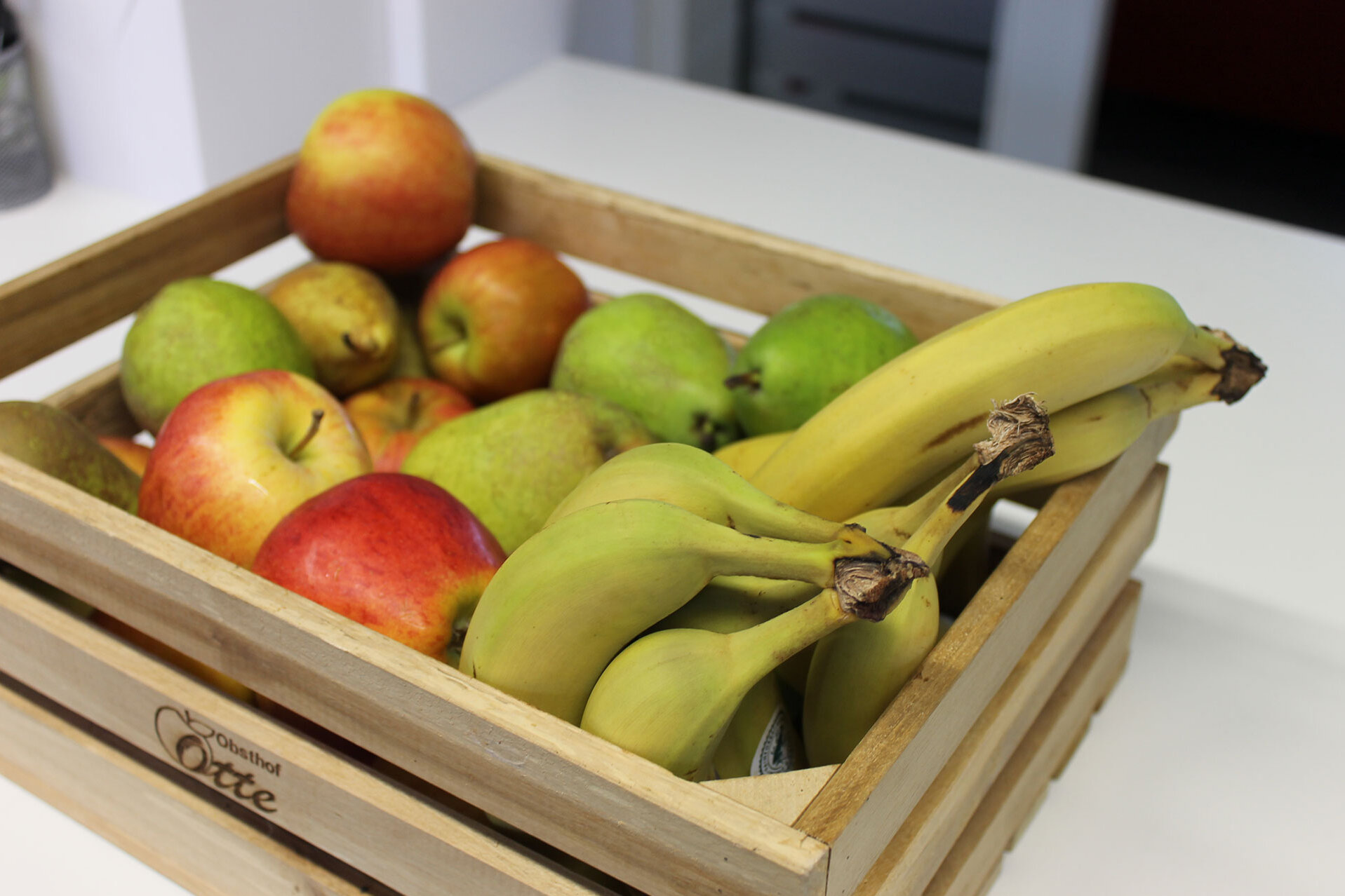 Der Obstkorb für alle Mitarbeiter bei GTK Kröger E-Commerce Steuerberater
