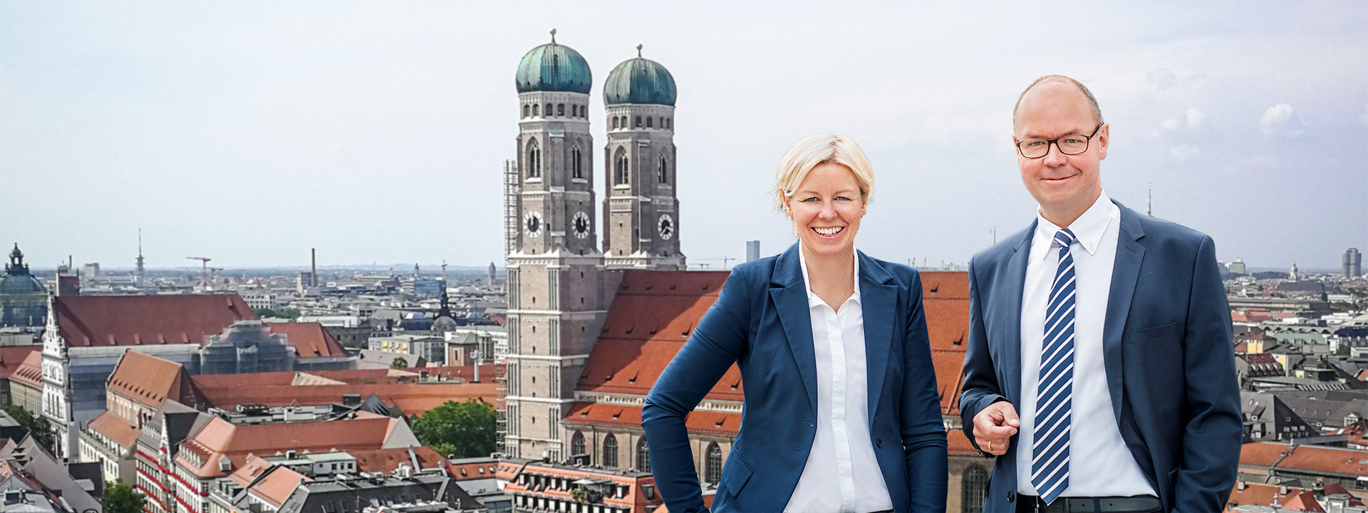 GTK Kröger Steuerberater E commerce vor Münchener Stadtansicht